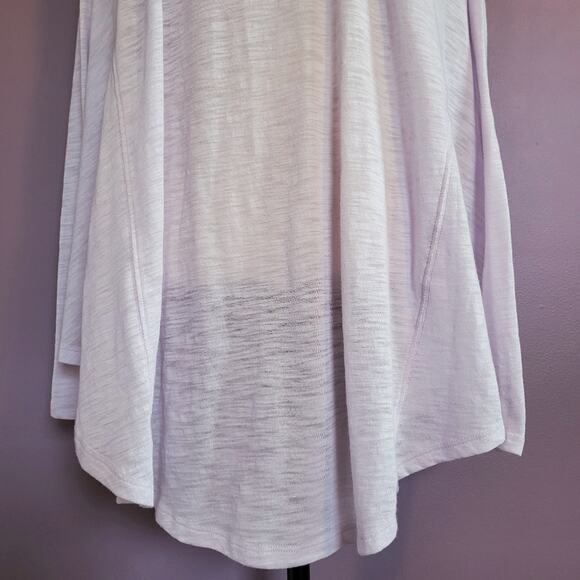 Free People We The Free Aria Trapeze Hem Oversized Semi-Sheer Long Sleeve Tee - Picture 9 of 16